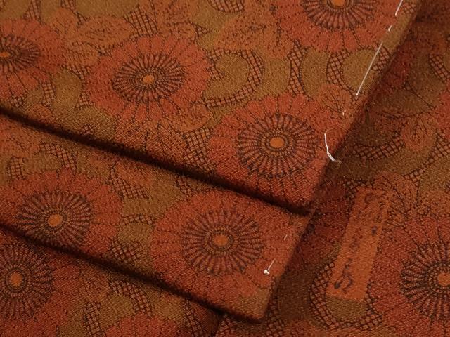 平和屋着物●重要無形文化財　人間国宝　中村勇二郎　江戸小紋　古代菊　正絹　逸品　未使用　CABC6796yc