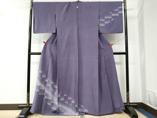 Kimono - 平和屋着物●訪問着　変わり市松南天文　暈し染め　金彩　正絹　逸品　CABC6813yc