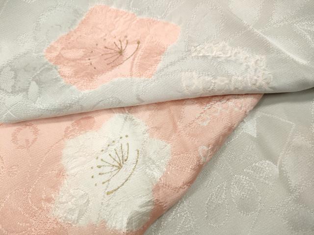 Rakuten - 平和屋着物●長襦袢　袷　絞り　道長舞花文　金彩　半衿刺繍　正絹　逸品　CABD0320ut