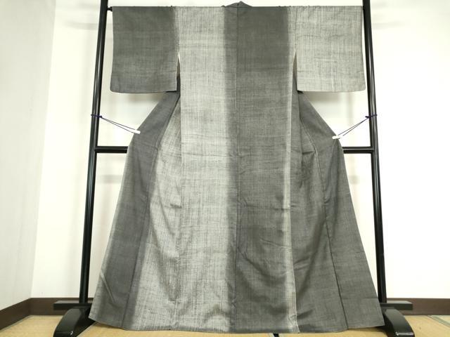 平和屋着物●訪問着　紬地　霞文　正絹　逸品　DABC3069az