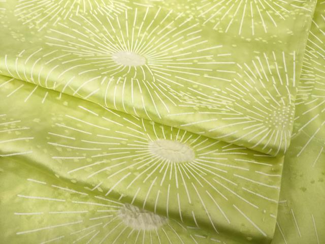 Uramono - 平和屋着物▽上質な小紋　単衣　絞り　花尽くし　正絹　逸品　AABG7614ck