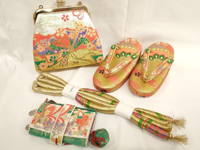 平和屋着物[]七五三 女の子 和装小物セット(草履・バッグ・帯締め・筥迫・ビラ簪) ...