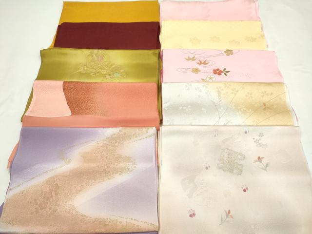 ■■■　商品詳細　■■■ 【正絹】 状態は特に目立ったシミ汚れなどもなく大変良い状態です。 大変上質な逸品になります。 お安く出品致しますので、是非この機会にいかがでしょうか？ ■■■　注意事項　■■■ ■モニター発色の具合により色合いが異なる場合がございます。 ■寸法は多少の誤差が生じる場合がございますのでご了承ください。 ■縫込みの長さが左右非対称の場合は短い部分を記載しております。 左右非対称であってもご返品・お値引き等の保証は出来かねますので、ご了承の上ご購入をお願い致します。 ■シミ等のチェックには注意を払っておりますが、見落としがある場合もございますし、個人の見解も様々ですので神経質な方のご購入はお控えください。 ■箪笥に入っておりました着物や帯なので畳みシワや匂いがあるものもございます。 ■お休みは基本的に土日祝となりますが、その他臨時でお休みする場合がございますのでご了承ください。 ■商品の発送は平日のみの発送となります。 ■夜間と土曜、日曜日はお問い合わせの回答が遅れる場合がございます。 ■当店では、お直し、紋入れ、お手入れ等は承っておりません。 ■生地の状態（ヤケ、経年劣化等）によってはサイズ直しが出来ない場合がございます。 その点もどうかご了承のうえ、ご購入をお願いいたします。 ■弊社で取り扱う商品は一点ものにつき、時期や在庫状況に応じて金額が変更となる場合がございます。 ■検針は行っておりません。予めご了承いただきますようお願いいたします。 ■【洗える着物】と記載のある商品におきましては、商品お届け後に洗濯を行ってしまってからのご返品にはご対応しかねます。 念の為、専門店でのお手入れをお願いいたします。 ■着物のサイズ目安は下記を参考ください↓ ＜女性着物＞　お端折り次第で＋5cm　−1cmが着用可能サイズ 　例）身丈170cmの場合、身長160cm〜175cm ＜男性着物＞　身丈＋約25cm〜27cm程が適応身長 　例）身丈155cmの場合、身長180〜182cm