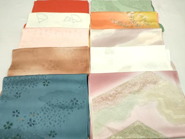 平和屋着物★和装小物　帯揚げ10枚セット　丹後ちりめん　正絹　逸品　CABD8442ju