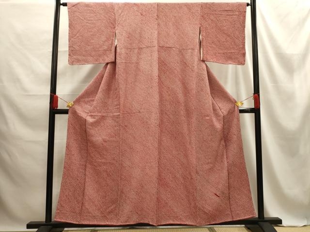 Full-Length Under-Kimono - 平和屋着物■大変加工の良い総絞り小紋　総絞り　正絹　逸品　AABE6560sx