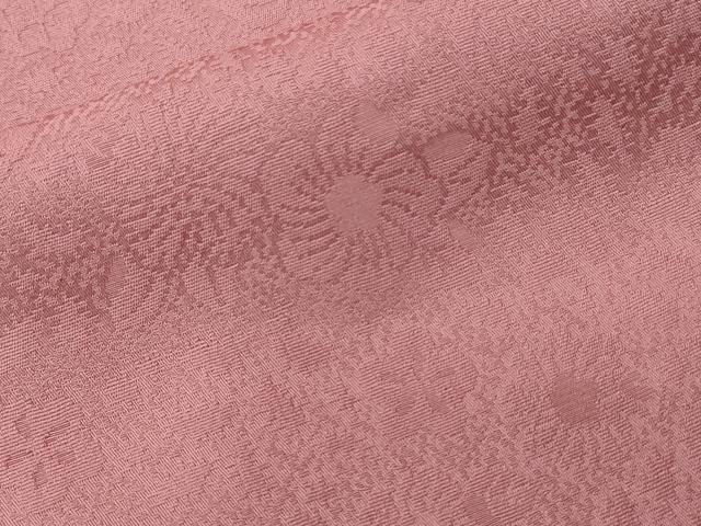 平和屋着物■上質な色無地 辻が花地紋 桃花色 正絹 逸品 CABC0445ev