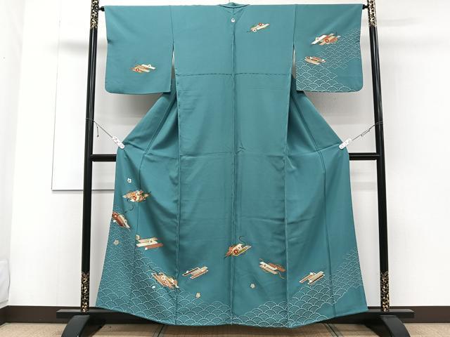 平和屋着物■訪問着　花筏　金彩　正絹　逸品　CABD3108xi