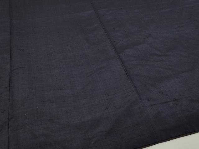 平和屋着物■男性　紬　霞文　青褐色　正絹　逸品　DABC0306sf