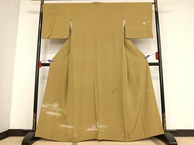 平和屋着物●十日町友禅作家　岡村蒼風　訪問着　糸車　暈し染め　正絹　逸品　AAAT9469np