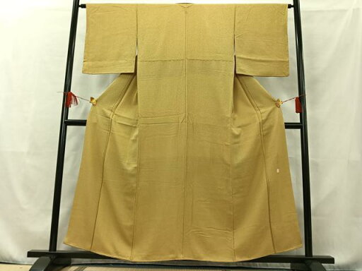 平和屋着物■江戸小紋 作家物 鮫小紋柄 蒸栗色 正絹 逸品 AAAS3786jh 平和屋着物■江戸小紋 作家物 鮫小紋柄 蒸栗色 正絹 逸品 AAAS3786jh