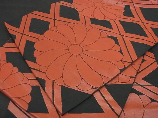 平和屋着物■西陣 全通柄 本袋帯 菊菱文 証紙付き 逸品 ga1610 平和屋着物■西陣 全通柄 本袋帯 菊菱文 証紙付き 逸品 ga1610