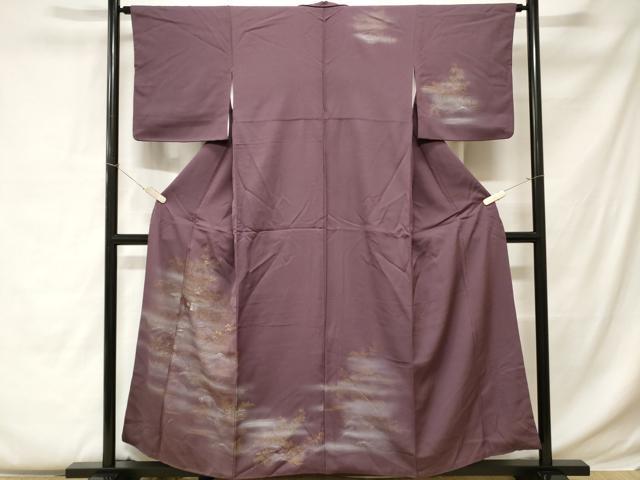 平和屋着物■訪問着　刺繍　風景文　暈し染め　金彩　正絹　逸品　CABC0555ev