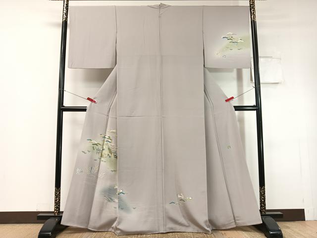 平和屋着物●訪問着　友禅　作家物　名所風景文　暈し染め　正絹　逸品　CABC9851vp