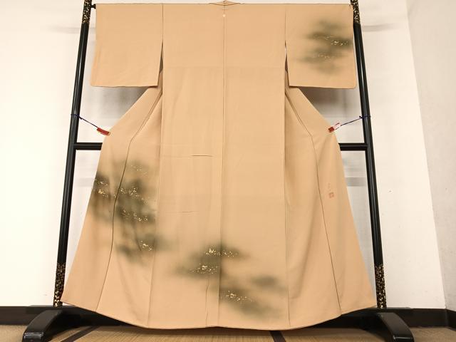 乐天商城 - 平和屋着物●箔工芸作家　河村喜之助　訪問着　箔散らし　暈し染め　金彩　正絹　逸品　AAAY6462zg