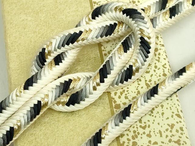 平和屋着物●極上　有職組紐道明　帯締め　奈良組　丸胡蝶　金糸　宮内庁御用　国立...