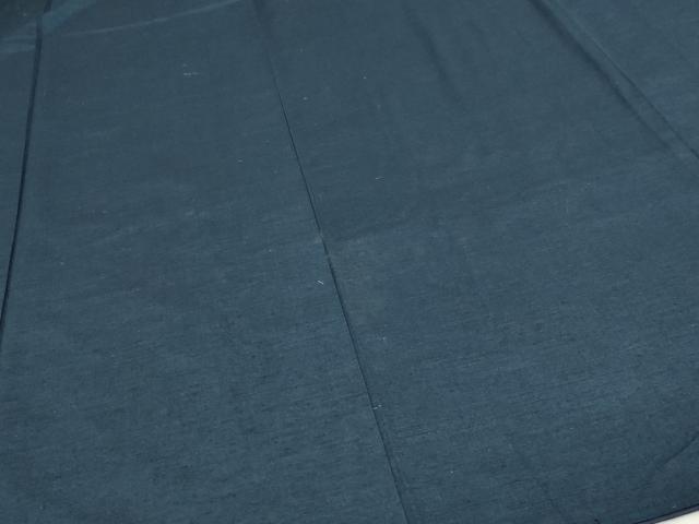 平和屋着物■男性　紬　霞文　深縹色　正絹　逸品　DABC0426sf