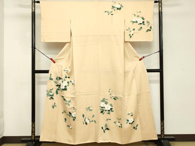 平和屋着物■訪問着　友禅　枝花文　正絹　逸品　DABC4910cd