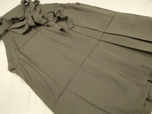 平和屋着物■男性　行灯袴　間道　正絹　逸品　DABC8351cm