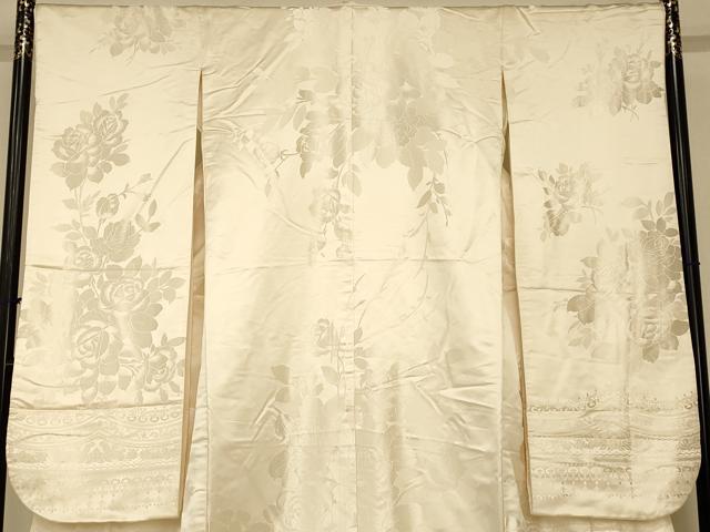 平和屋の平和屋本店●白打掛　白無垢　和装　婚礼　結婚式　花嫁　神社挙式　唐織　薔薇文　逸品　AABJ2709fw｜アングル3