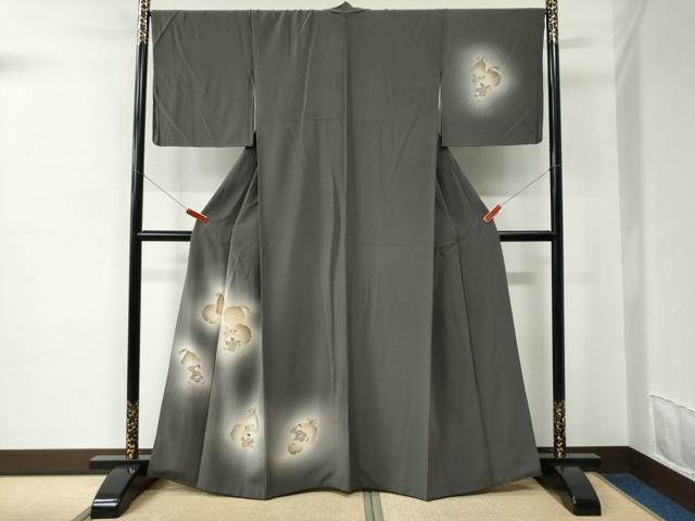 乐天商城 - 平和屋着物●訪問着　鈴　童子遊び　暈し染め　正絹　逸品　CABC6672yc