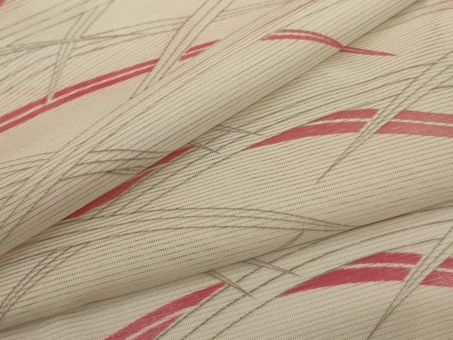 Uramono - 平和屋着物＊夏物　小紋　絽　芝文　正絹　逸品　AABF9517jd
