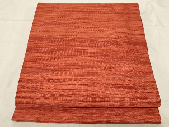 平和屋着物●爪掻き本綴れ　八寸名古屋帯　横段霞文　正絹　逸品　CABD4196dy