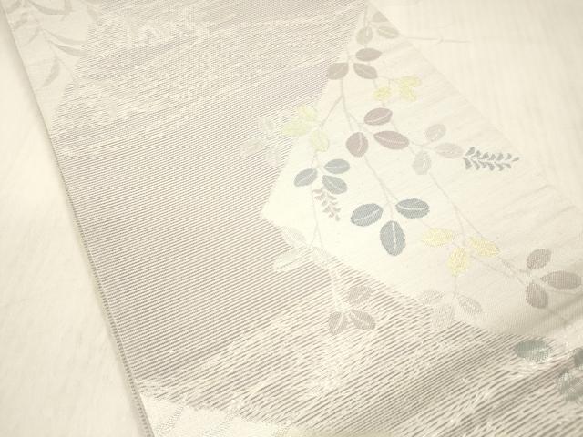 平和屋の平和屋着物＊夏物 六通柄袋帯 枝葉文 金銀糸 正絹 逸品 DABC8320cm｜アングル2
