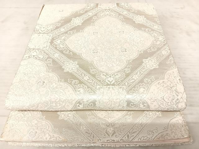 Other - 平和屋着物◎西陣　六通柄袋帯　唐織　天井花文　銀糸　正絹　逸品　AAAY8374yx