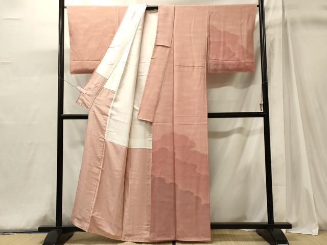 平和屋の平和屋着物■訪問着　雲取り文　暈し染め　正絹　逸品　CABJ6975oy｜アングル2