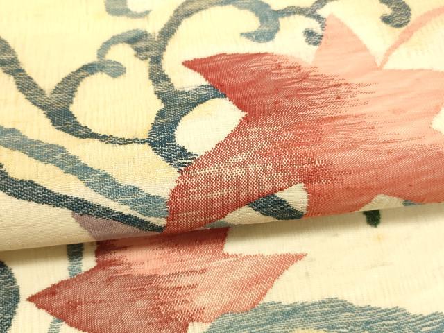 平和屋の平和屋着物＊夏物 太鼓柄袋帯 櫛織 竜田川 正絹 逸品 DAAV3635cm｜アングル3