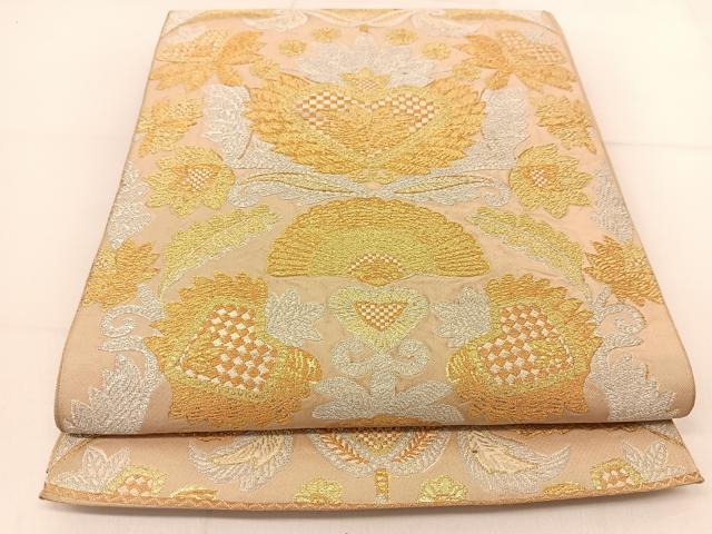Rakuten - 平和屋着物◎六通柄　本袋帯　宝相華　金銀糸　正絹　逸品　BAAU2003yc