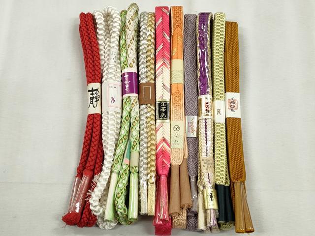 平和屋着物●和装小物 帯締め10本セット 高麗組 唐組 大和組 礼装用 金銀糸 さが美...