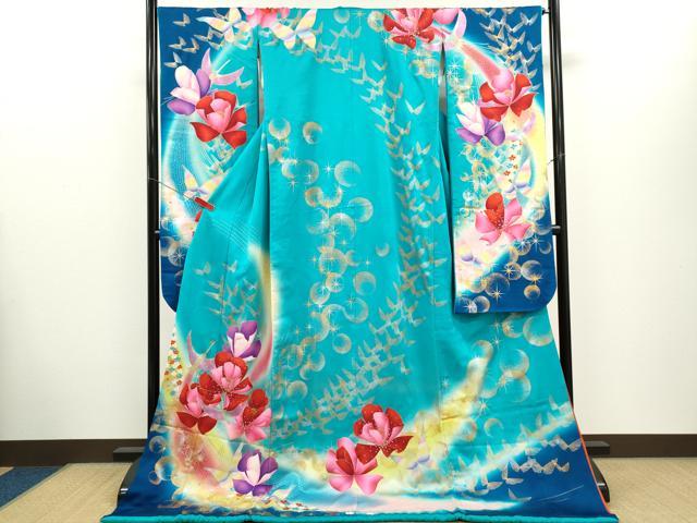 平和屋本店●お引きずり・引き振袖 和装 結婚式 舞妓 芸妓 芸者 衣装 ラインストー...
