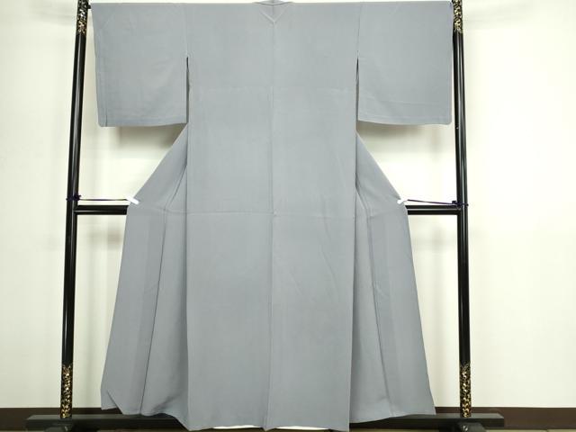 平和屋の平和屋着物▽上質な色無地　単衣　桔梗鼠色　正絹　逸品　DABG9611sf｜アングル2