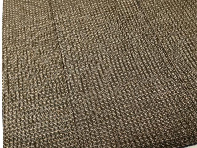 平和屋着物■男性　本場大島紬　アンサンブル　長羽織　横段文　正絹　逸品　DABC4775cd