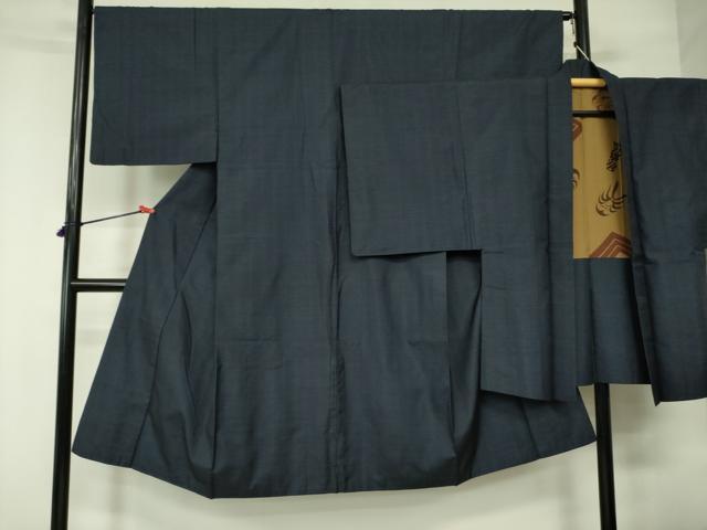 平和屋着物■男性　本場大島紬　アンサンブル　80亀甲　総詰め　正絹　逸品　DABD0103op