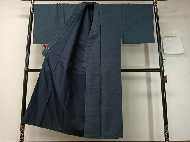 平和屋着物●男性　本場大島紬　アンサンブル　100亀甲　総詰め　正絹　逸品　未使用　CABD8044vp
