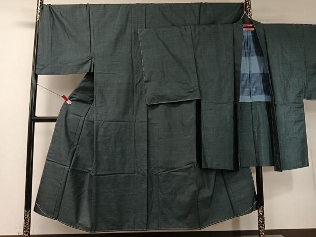 平和屋着物●男性　本場大島紬　アンサンブル　100亀甲　総詰め　キングサイズ　正絹　逸品　未使用　CABD8054vp