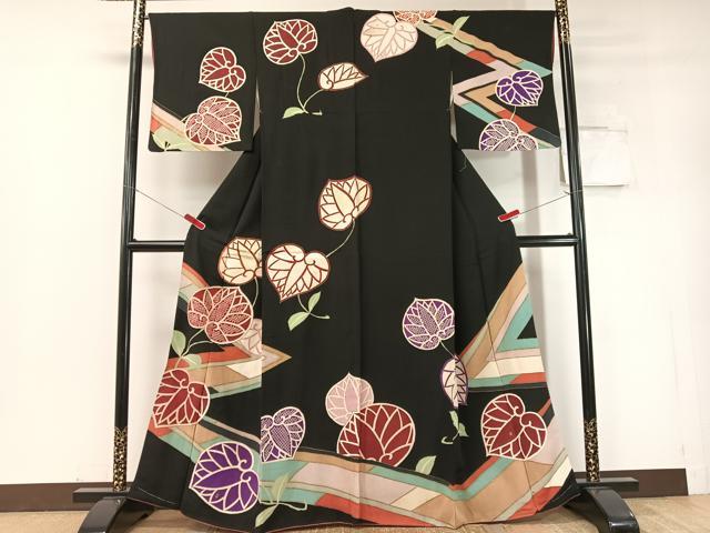 反物屋】中国蘇州刺繍 相良刺繍 小紋 グラデーション 地紋おこし 紋