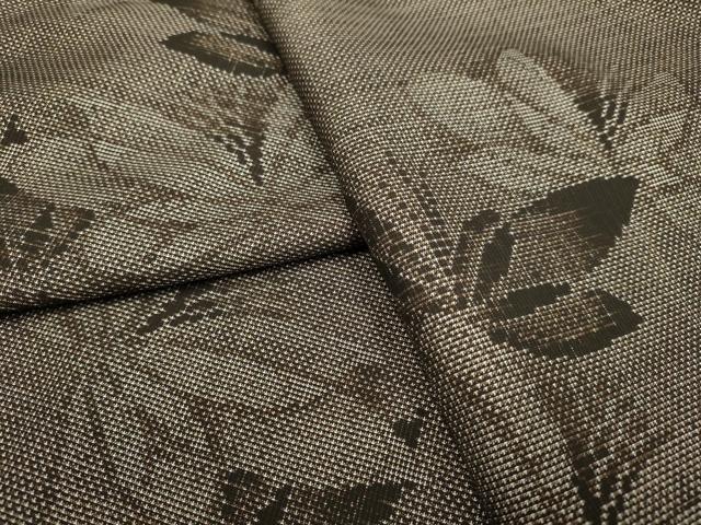Full-Length Under-Kimono - 平和屋着物●本場大島紬　9マルキ　舞花文　正絹　逸品　DABB9786du