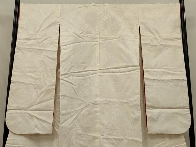 平和屋の平和屋本店●白打掛　白無垢　和装　婚礼　結婚式　花嫁　神社挙式　唐織　刺繍　七宝花文　逸品　AABJ5826ou｜アングル3