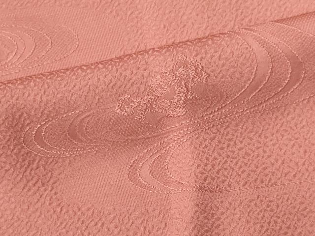 Rakuten - 平和屋着物■上質な色無地　流水地紋　薄紅色　正絹　逸品　CABC7780ou