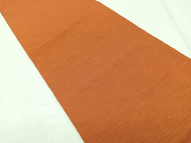 Rakuten - 平和屋着物◎西陣　半幅帯　代赭色　正絹　逸品　CABD4961nb