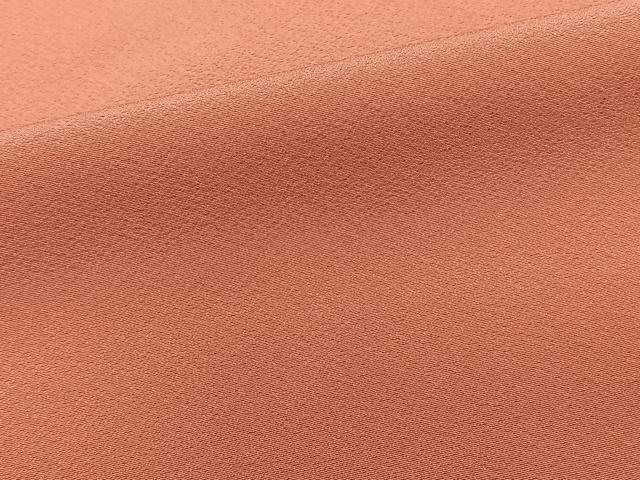 平和屋着物■上質な色無地　鉛丹色　正絹　逸品　CABD2971xi