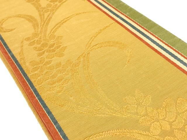 Rakuten - 平和屋着物◎半幅帯　草花間道　正絹　逸品　AABF9399ay