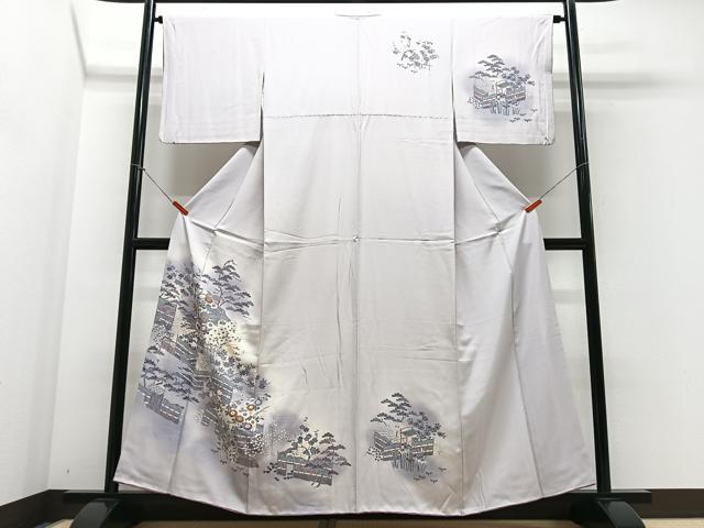 平和屋着物■訪問着 風景文 暈し染め 三越扱い 正絹 逸品 CABE7537xe