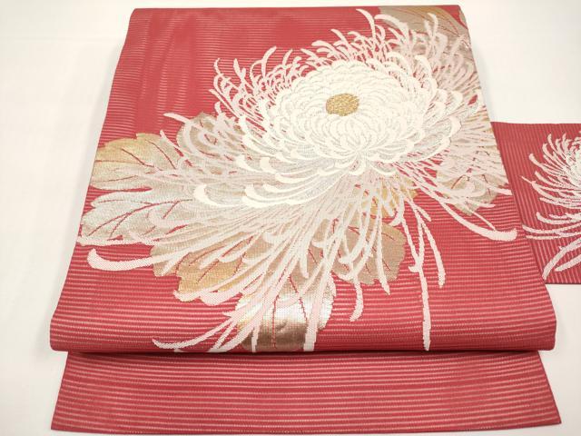 【新品・仕立て上がり】袋帯　乱菊　オフホワイトベース　04695 新品・仕立て上がり】袋帯 乱菊 オフホワイトベース 04695 新品