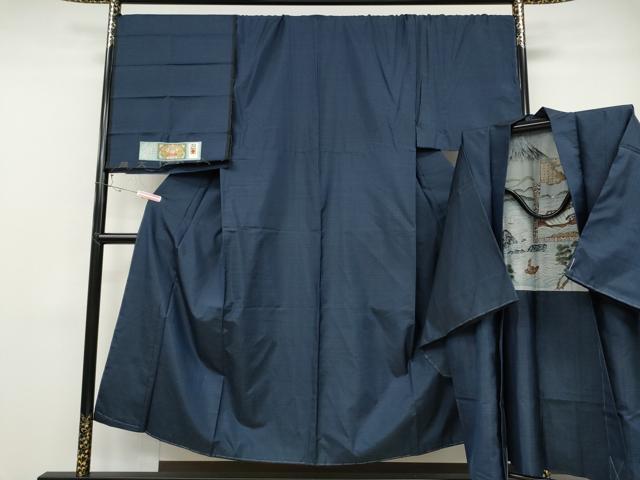 平和屋着物●男性　本場大島紬　アンサンブル　吉祥文　久野織物謹製　証紙付き　正絹　逸品　CABD0290ut