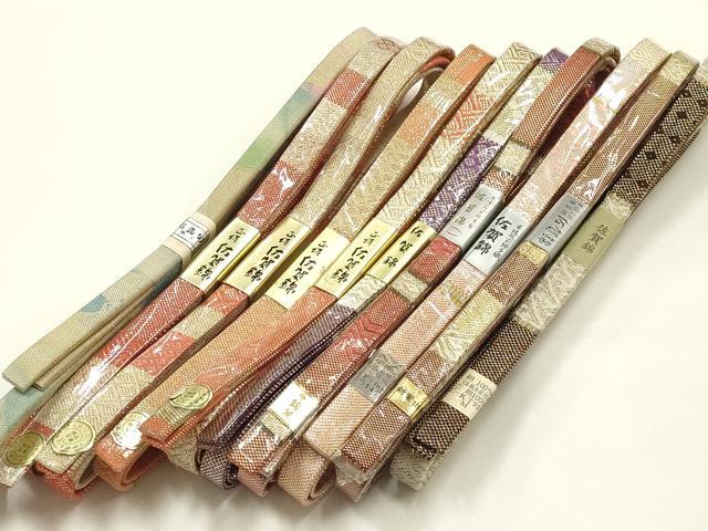 Other - 平和屋着物●和装小物　上質な帯締め10本セット　本場筑前博多織　佐賀錦　手織り　GOTO　錦麗　金糸　正絹　逸品　未使用　AABI8662ay