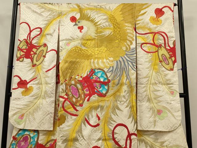 平和屋の平和屋本店●色打掛　和装　婚礼　結婚式　花嫁　神社挙式　刺繍　鳳凰花鼓文　金銀糸　逸品　AABJ8249ou｜アングル3